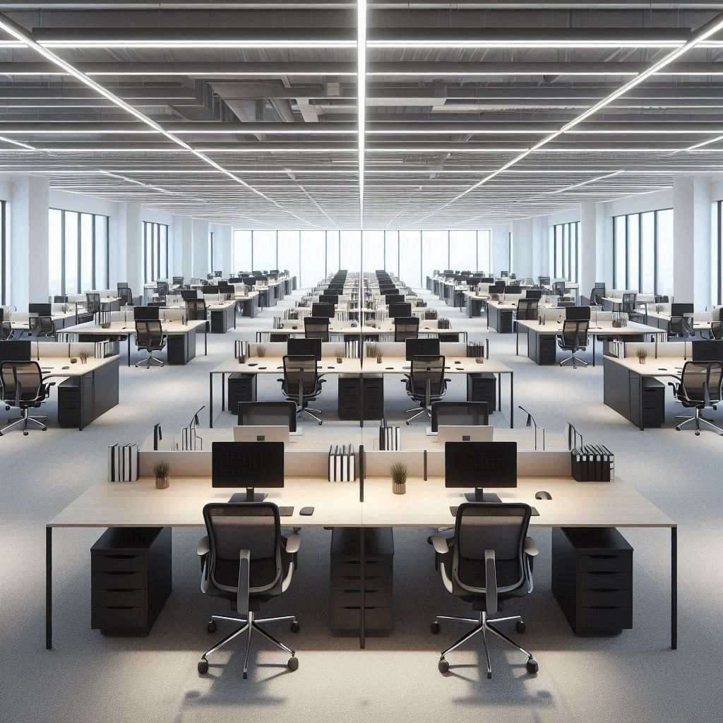写字楼办公灵活工位设置因办公区局部施工调整后异地协作组该怎样通知相关人员